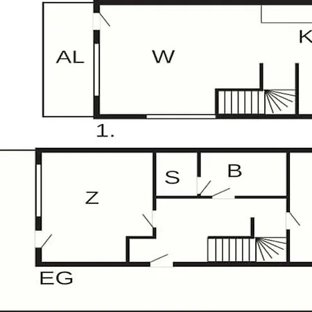 Two-bedroom In 1 Holiday home *